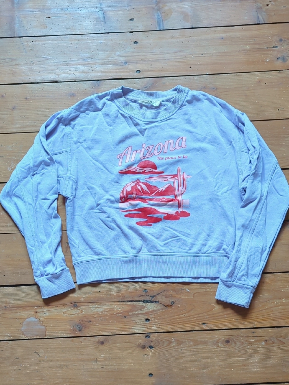 Twik Lavender Ribbed Lightweight Oversized Crewneck